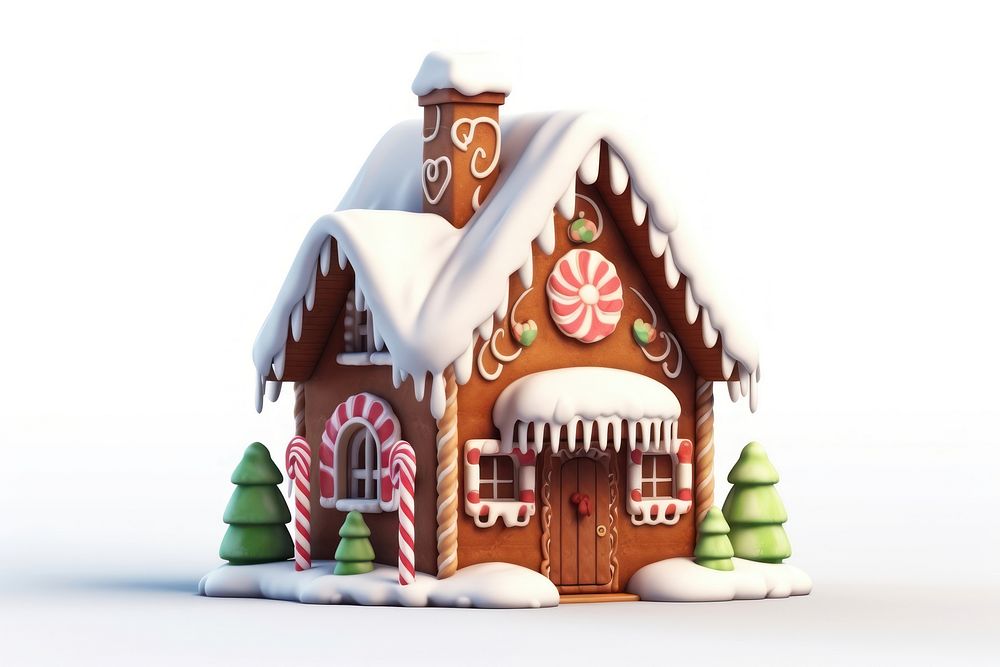 Gingerbread christmas dessert cartoon. AI generated Image by rawpixel.