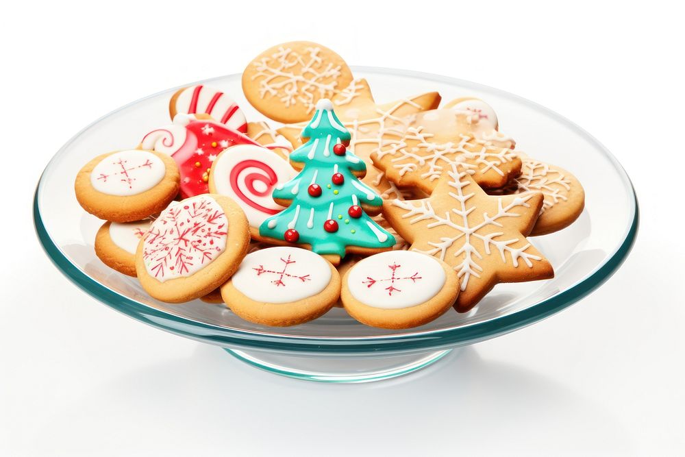 Cookie plate gingerbread christmas. AI generated Image by rawpixel.