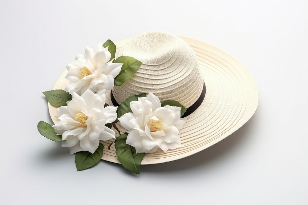 Female hat flower plate plant. AI generated Image by rawpixel.