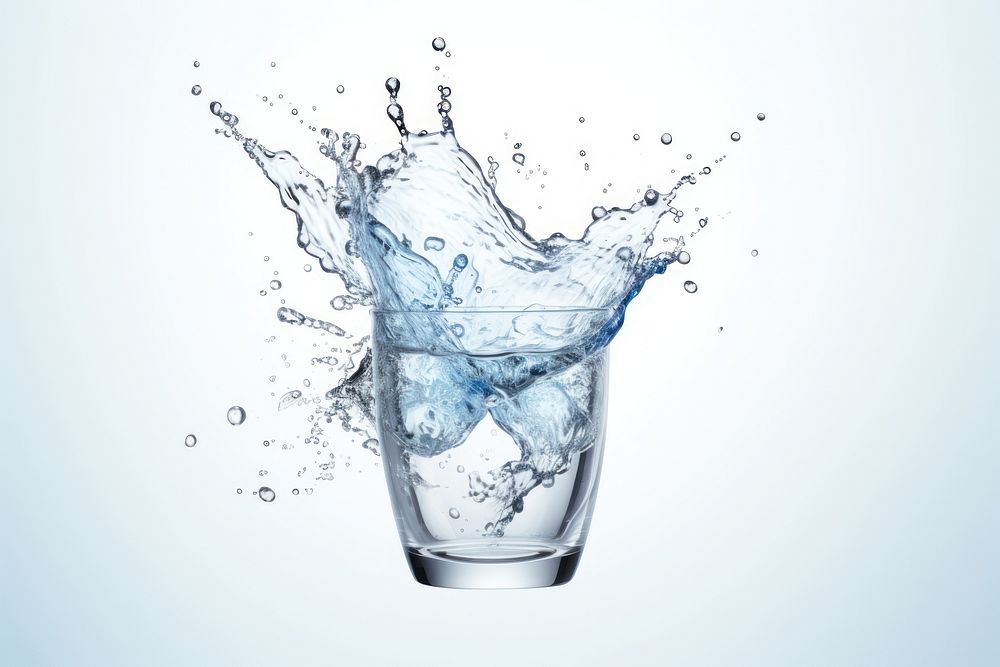 Water splash glass refreshment freshness. AI generated Image by rawpixel.
