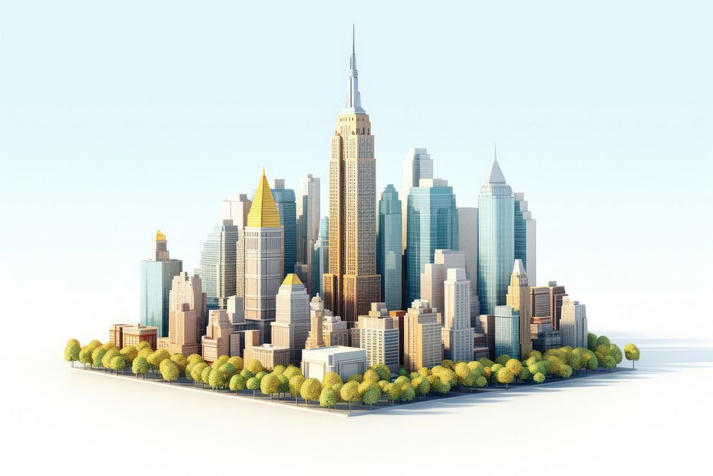 Architecture metropolis skyscraper outdoors. AI generated Image by rawpixel.