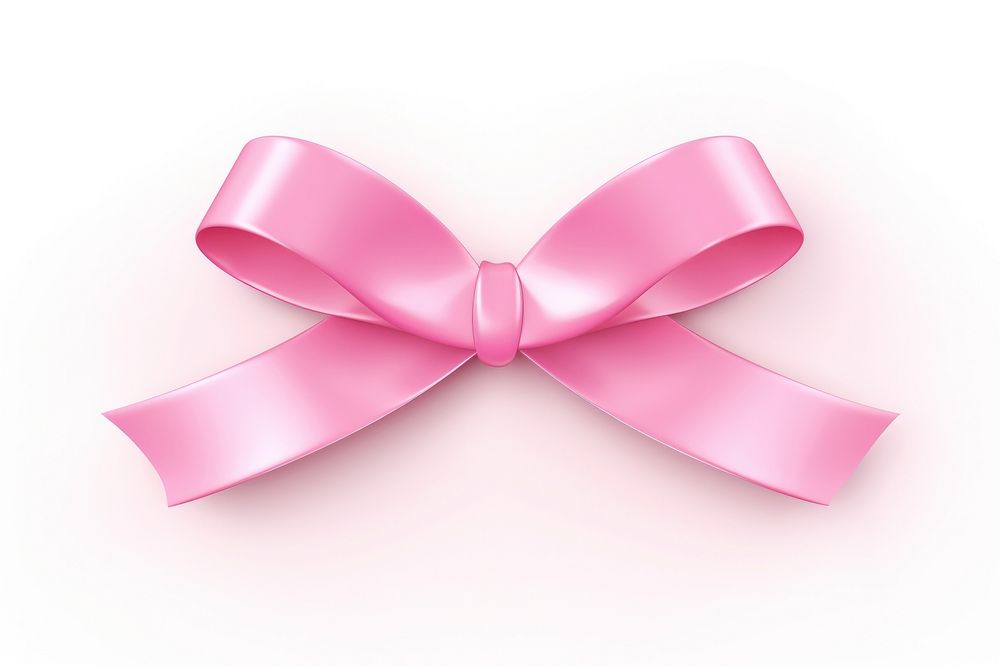 Pink ribbon icon white background celebration accessories. AI generated Image by rawpixel.