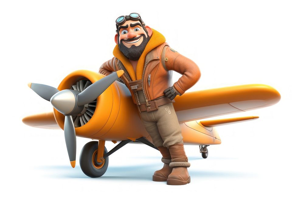 Airplane vehicle cartoon transportation. AI generated Image by rawpixel.