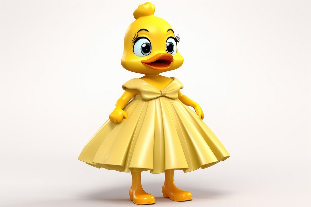 Cartoon duck toy representation. AI generated Image by rawpixel.