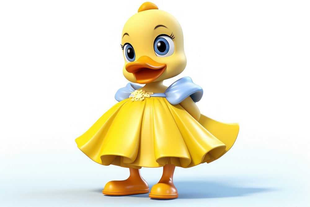 Cartoon duck toy representation. AI generated Image by rawpixel.