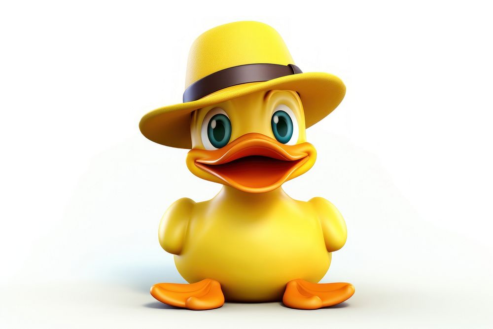 Cartoon duck toy hat. AI generated Image by rawpixel.