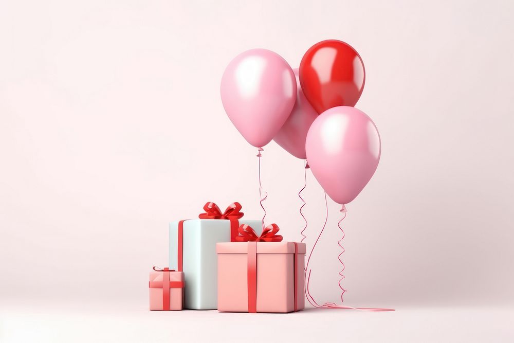 Balloon birthday anniversary celebration. AI generated Image by rawpixel.