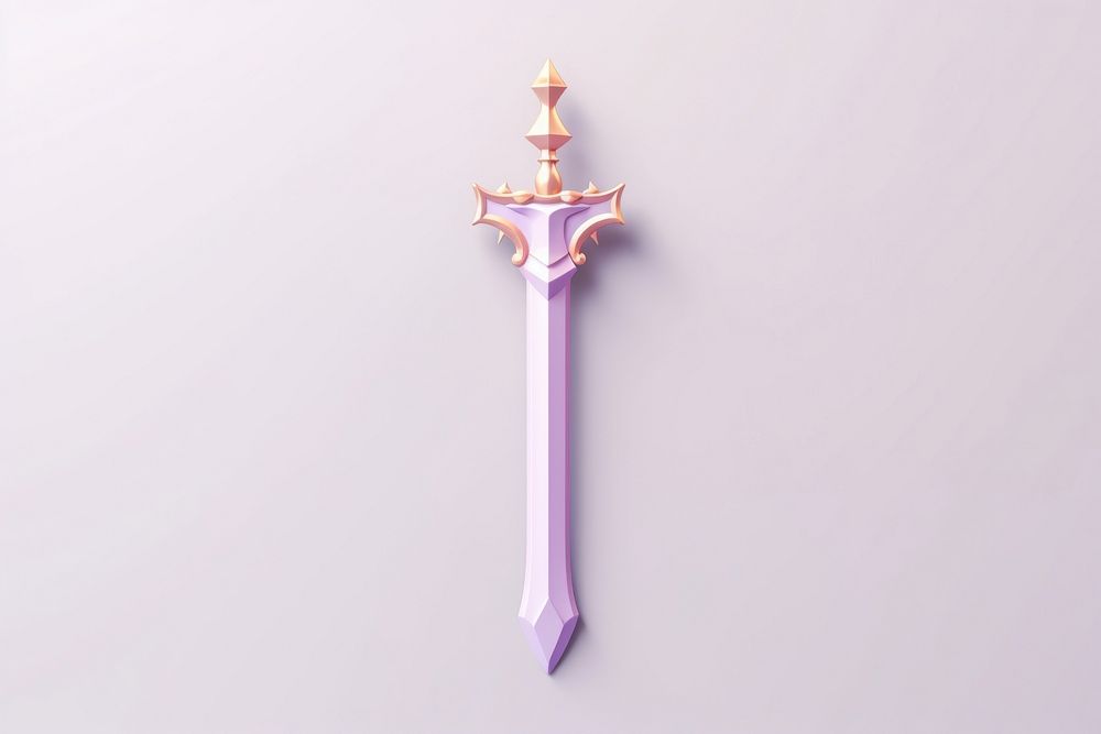 Sword dagger lavender weaponry. AI generated Image by rawpixel.