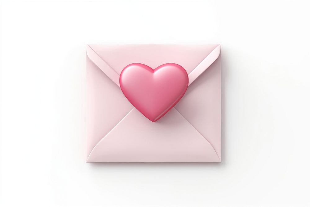 Letter love white background letterbox. AI generated Image by rawpixel.