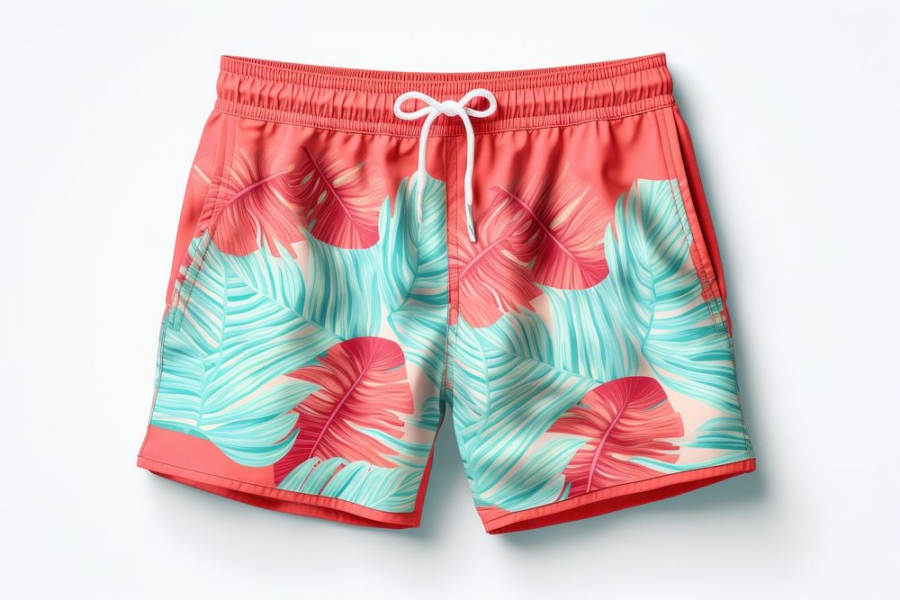 Trunks white background underpants flip-flops. AI generated Image by rawpixel.