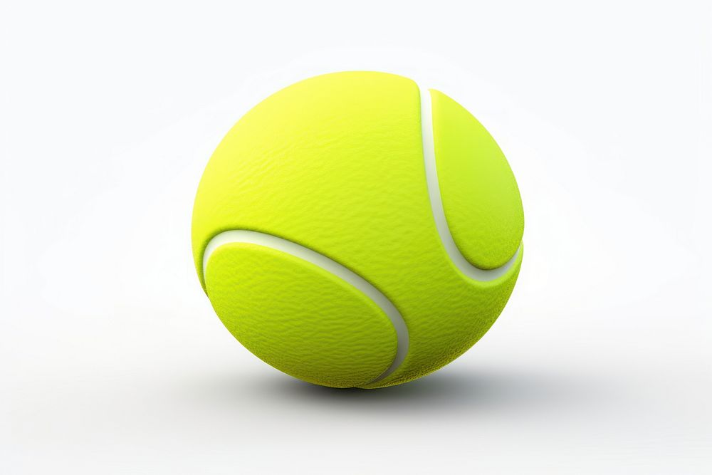Tennis ball sports white background. AI generated Image by rawpixel.
