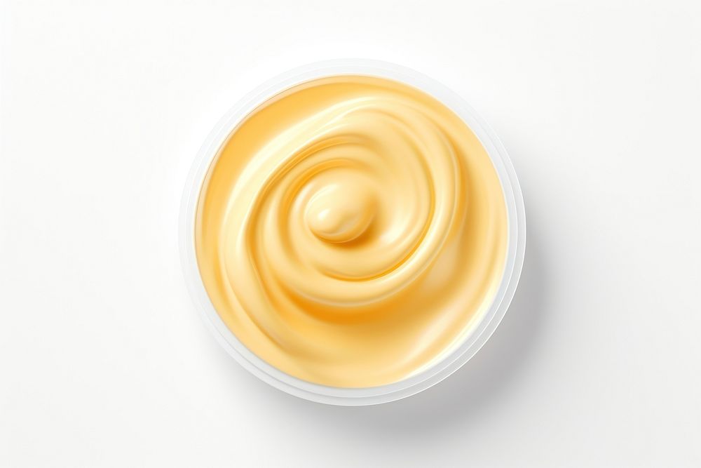 Wax cream food white background mayonnaise. AI generated Image by rawpixel.