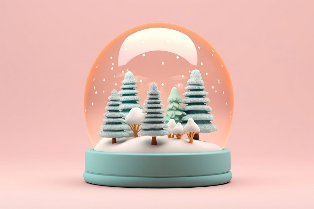 Christmas snow representation illuminated. AI generated Image by rawpixel.