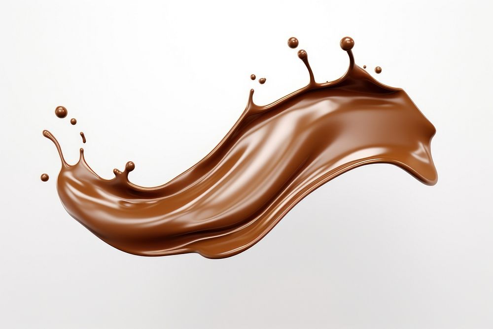 Chocolate dessert white background splashing. AI generated Image by rawpixel.