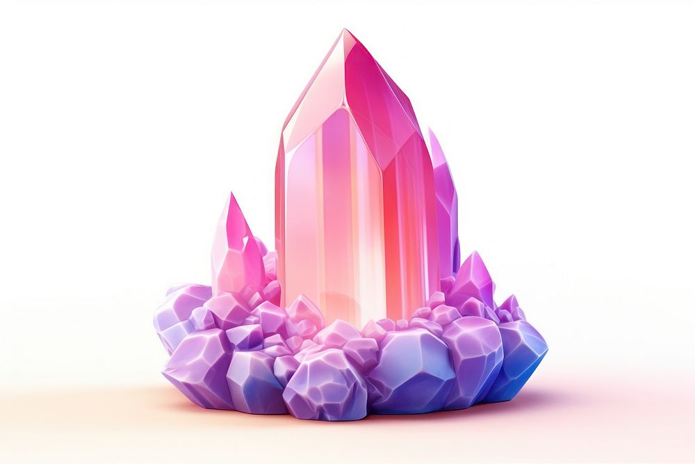 Crystal zen-like amethyst glowing. AI generated Image by rawpixel.