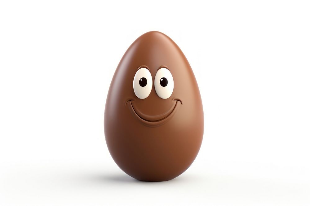 Egg chocolate cartoon food. AI generated Image by rawpixel.