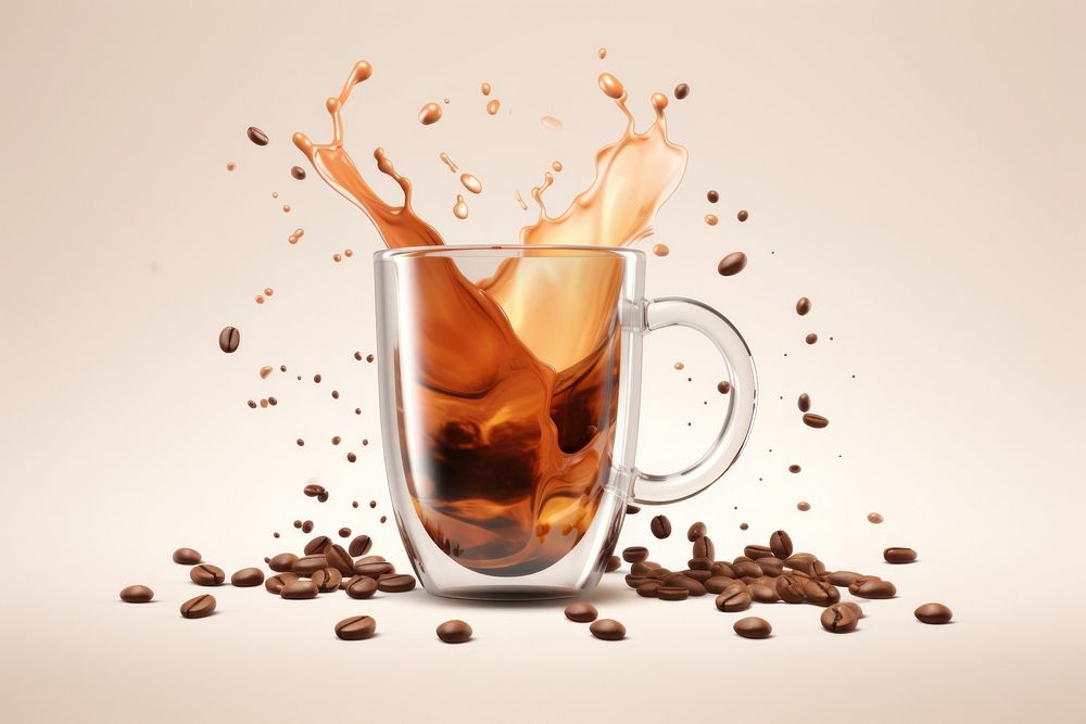 Coffee mug drink glass. AI generated Image by rawpixel.