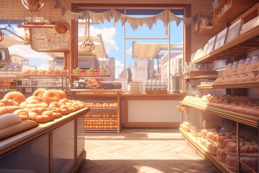 Bakery bread food shop. AI generated Image by rawpixel.