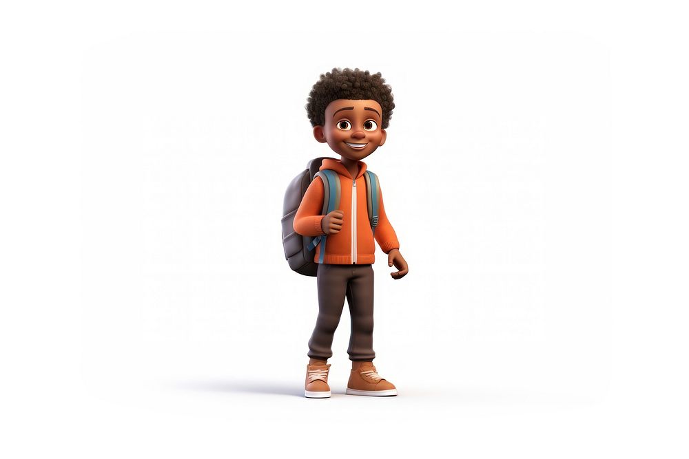 Cartoon toy white background portrait. AI generated Image by rawpixel.