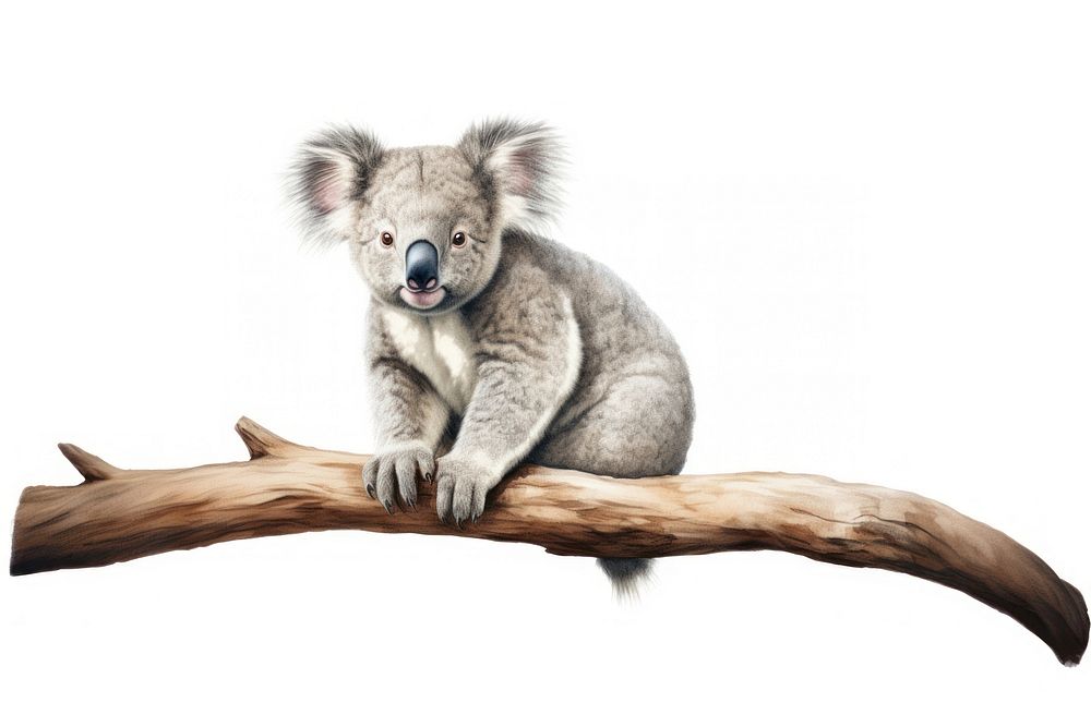 Koala wildlife kangaroo mammal. AI generated Image by rawpixel.
