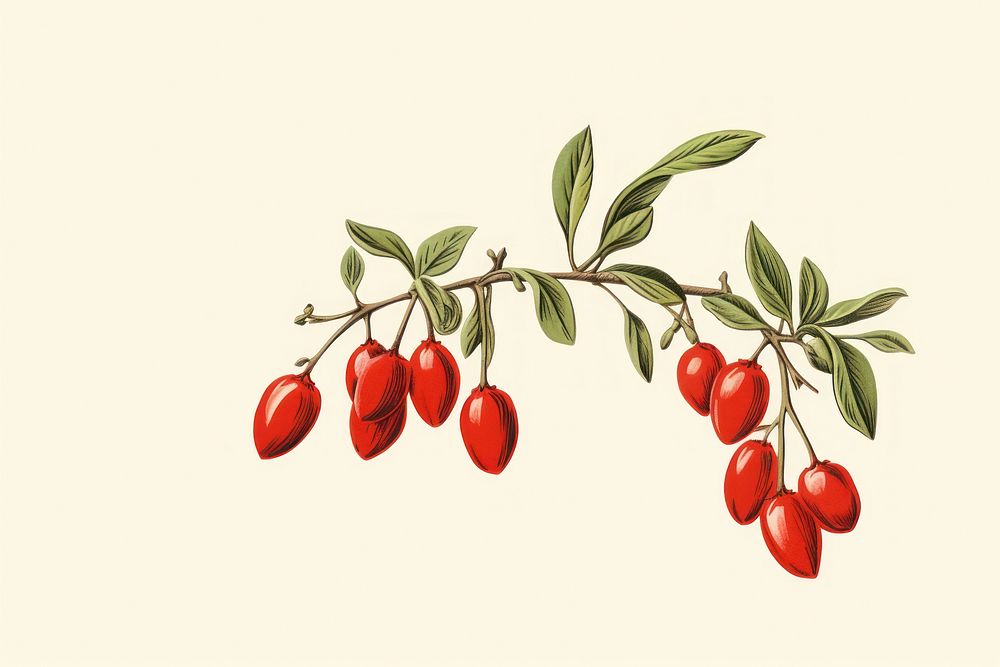 Berry cherry plant fruit. AI generated Image by rawpixel.