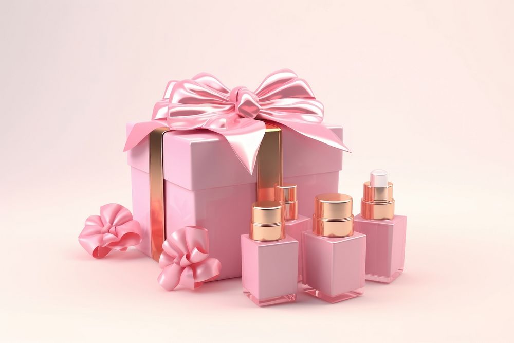 Cosmetics perfume bottle gift. AI generated Image by rawpixel.