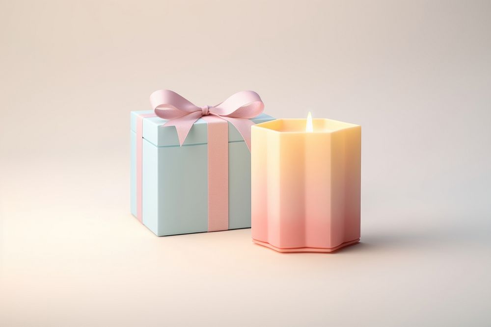 Candle box gift anniversary. AI generated Image by rawpixel.