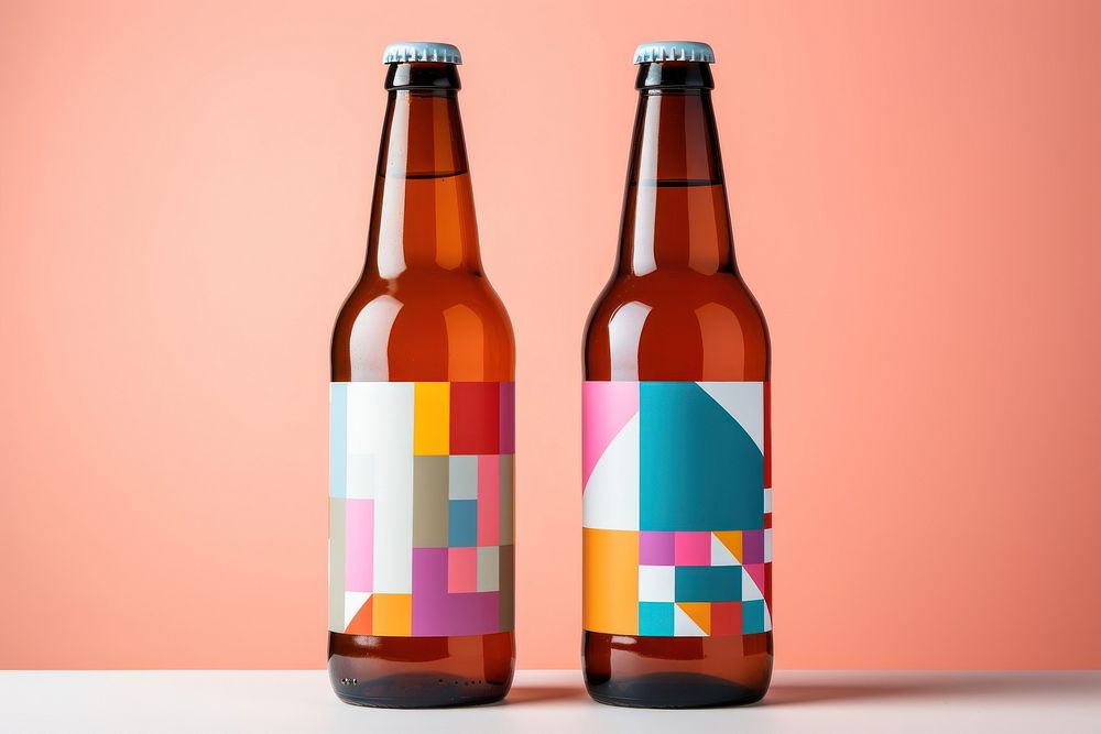 Bottle drink beer art. AI generated Image by rawpixel.