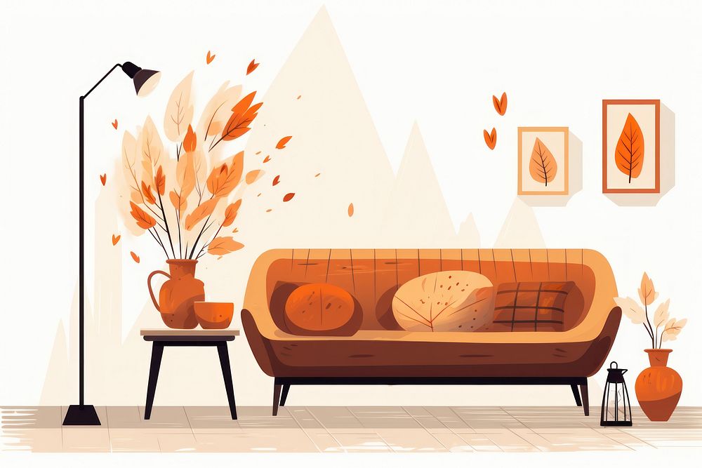 Room furniture cartoon indoors. AI generated Image by rawpixel.