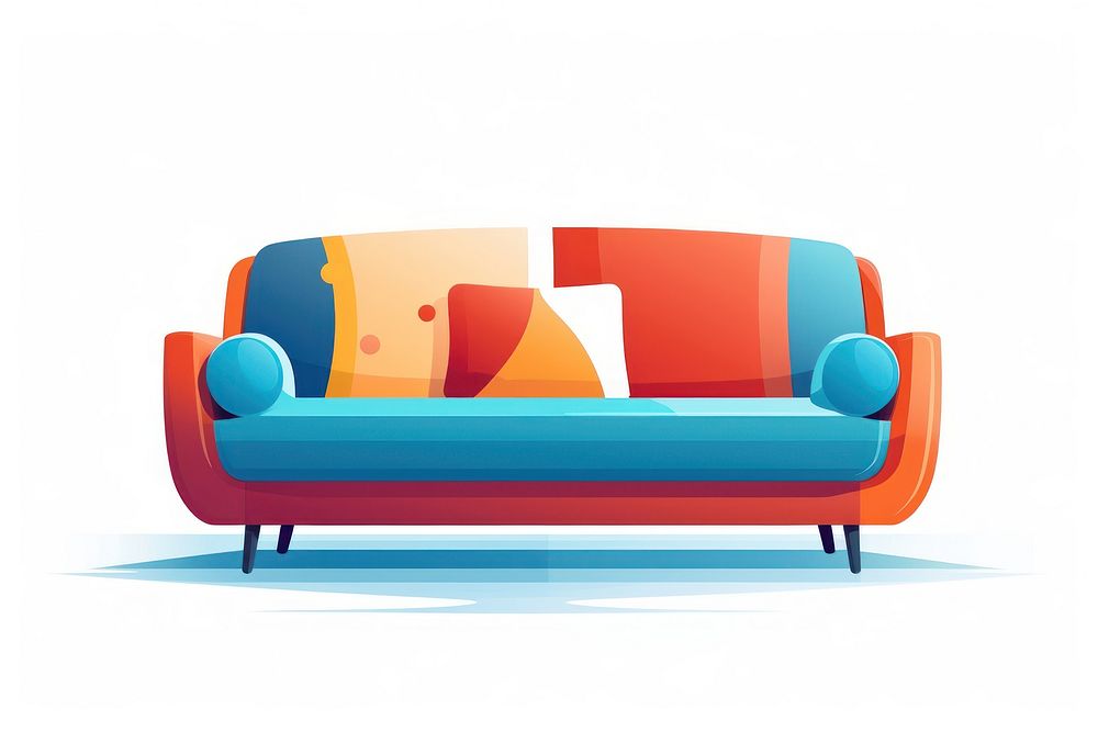 Furniture sofa comfortable creativity. AI generated Image by rawpixel.
