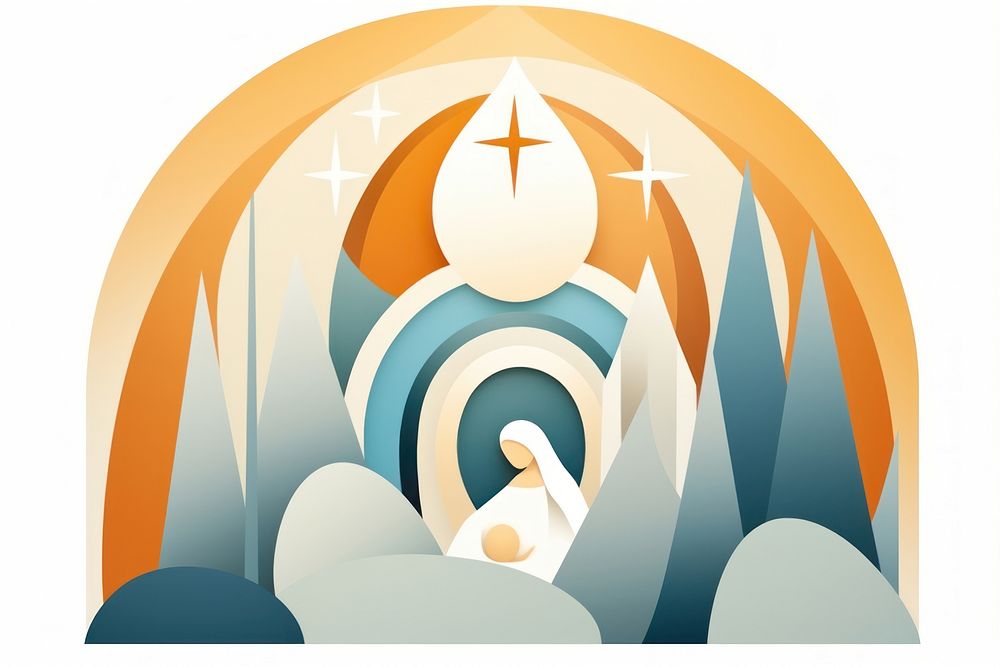 Graphics art spirituality architecture. AI generated Image by rawpixel.