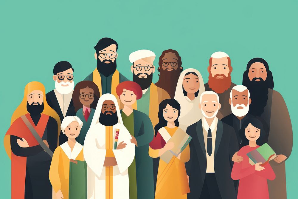 People adult togetherness spirituality. AI generated Image by rawpixel.