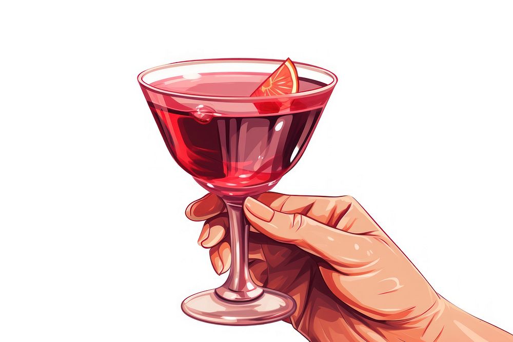 Cocktail glass holding drink. AI generated Image by rawpixel.