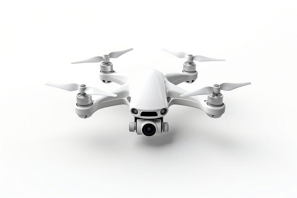 Aircraft vehicle drone white. AI generated Image by rawpixel.