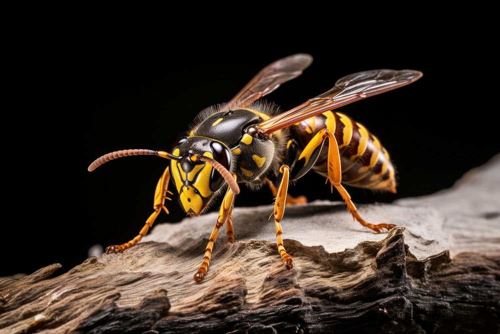 Hornet animal insect yellow. AI generated Image by rawpixel.