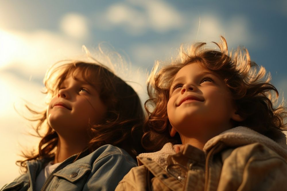 Sky portrait outdoors photo. 