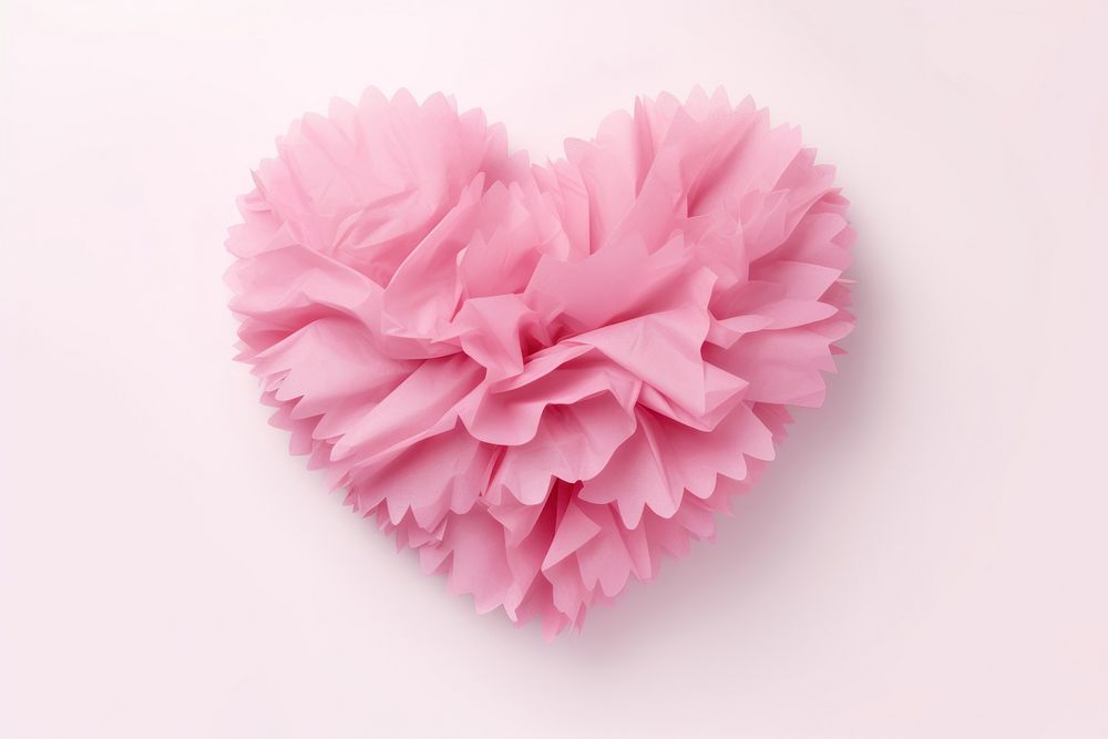 Flower plant heart paper. 