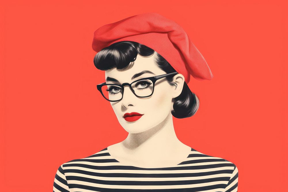 Portrait glasses adult individuality. AI generated Image by rawpixel.