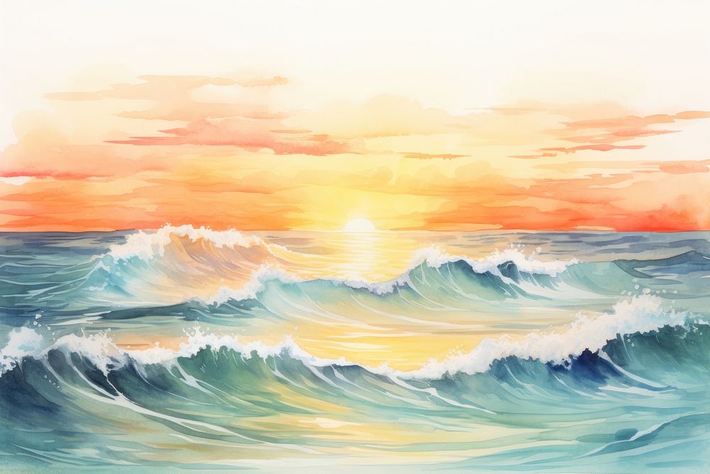 Sea backgrounds outdoors painting. 