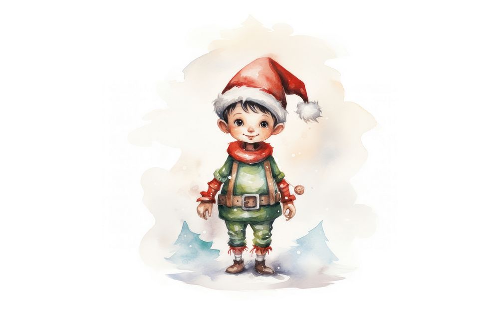 Christmas figurine toy elf. AI generated Image by rawpixel.