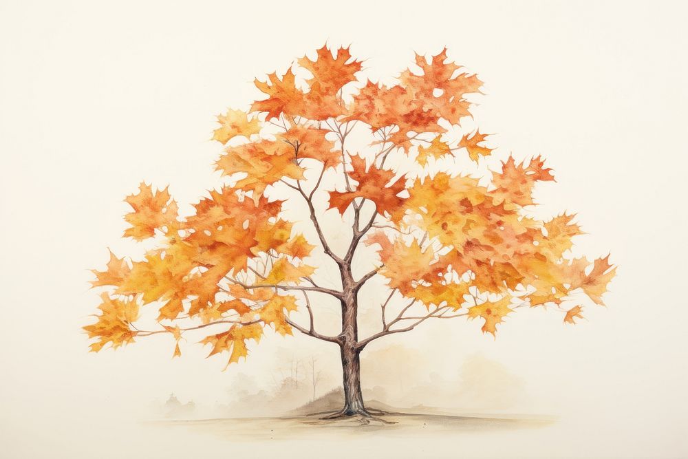 Maple plant tree leaf. AI generated Image by rawpixel.