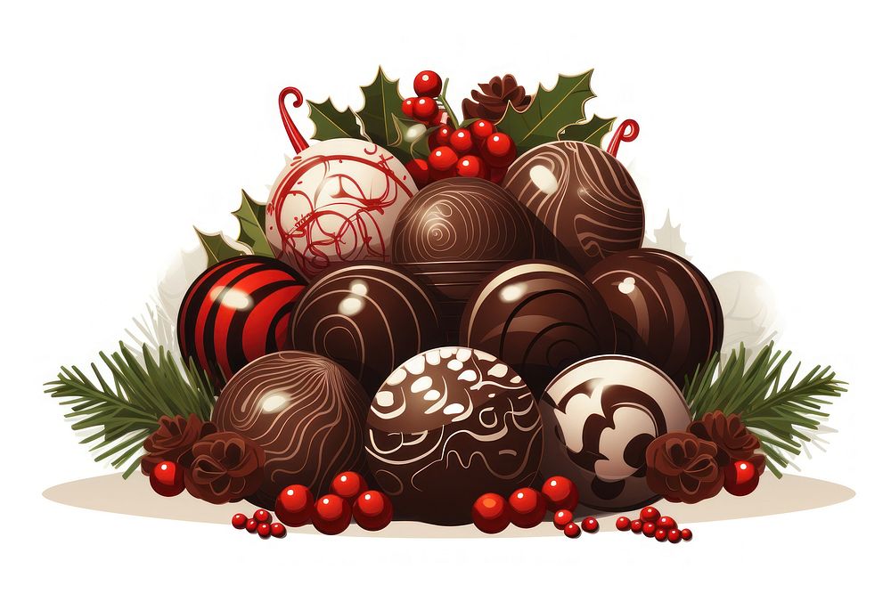 Chocolate christmas dessert plant. AI generated Image by rawpixel.