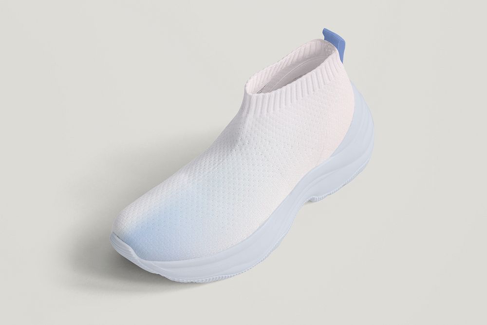 Pastel gradient ankle sneakers