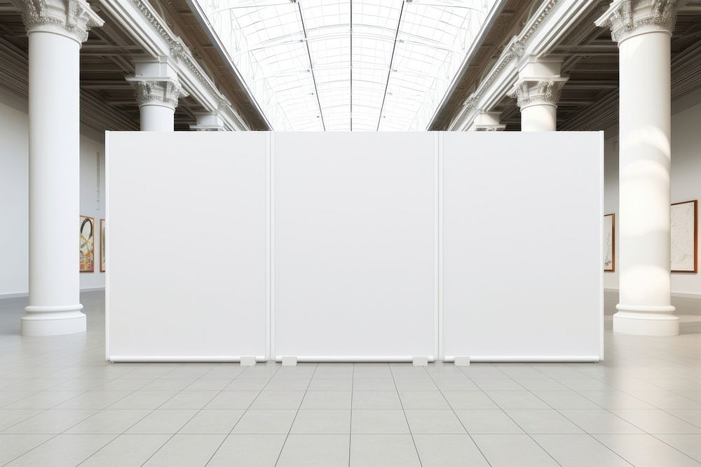 White architecture sideboard absence. AI generated Image by rawpixel.