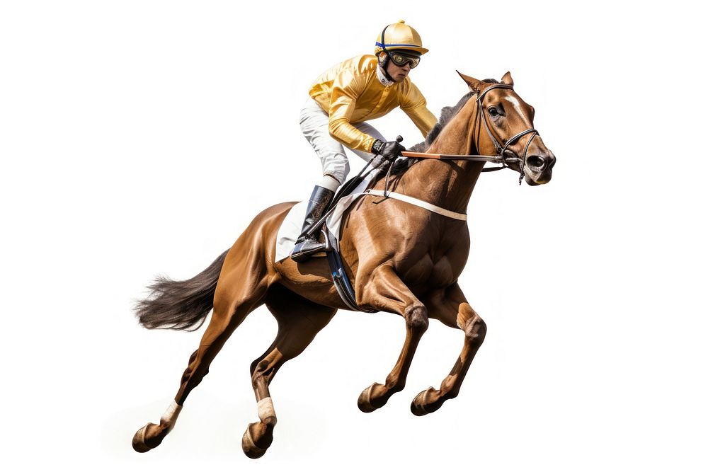 Horse racing jockey horse mammal animal. AI generated Image by rawpixel.
