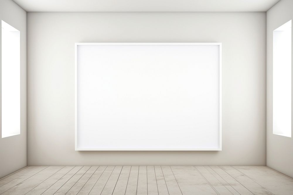 Frame white wall architecture. AI generated Image by rawpixel.