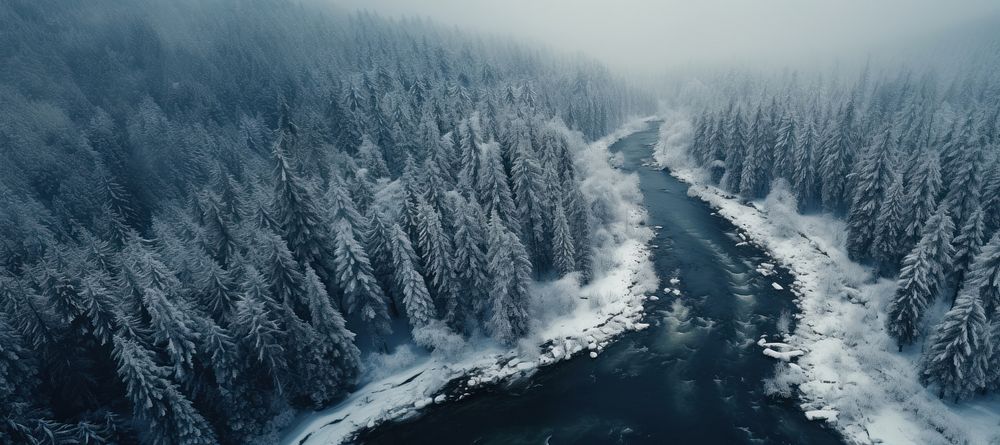 Forest river outdoors nature. 