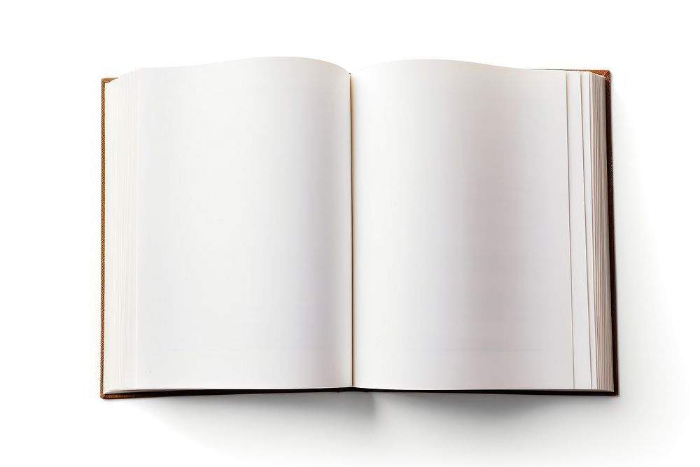 Blank opened book publication white page. AI generated Image by rawpixel.