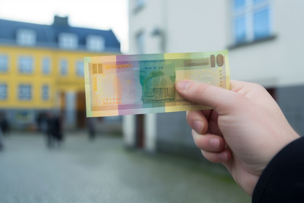 Banknote holding hand architecture. AI generated Image by rawpixel.