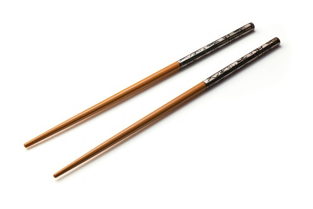 Chopsticks white background pencil eraser. AI generated Image by rawpixel.